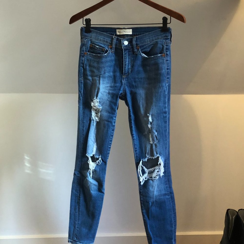 True Skinny Ripped Jeans